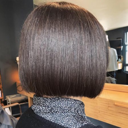 Ladies short bob cut by Stu Weller Hair